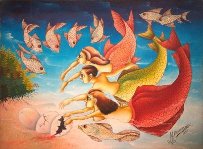 MONPREMIER Madsen (1952)

Fond de mer 

Acrylique...