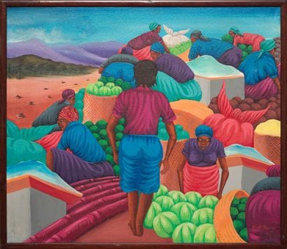 THOMAS Ronald (1963)

Matin de marché 

Huile...