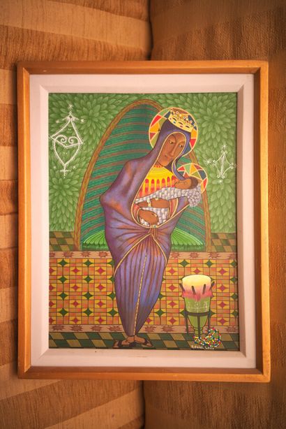 LOUIS R. Errol 

Maternity 

Acrylic on isorel...