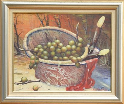 GEUR-GRES Louis 

Still life 

Oil on canvas...