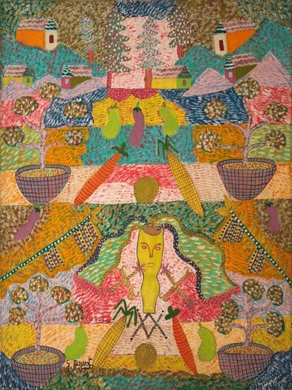 AUGUSTE Georges 

Abondance 

Acrylique sur...