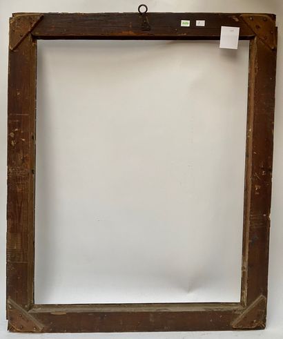 CADRE à profil renversé en bois noirci et...