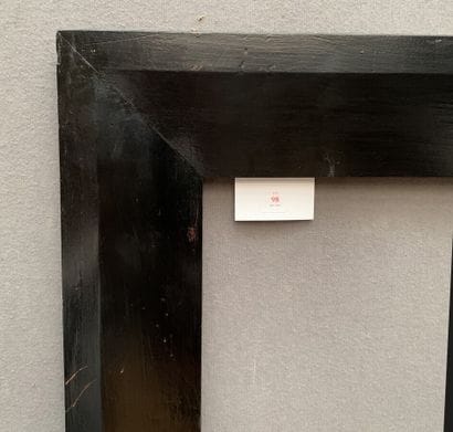 CADRE en bois mouluré et noirci. 

XIX ème...