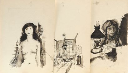 École HONGROISE - XXe siècle
Sans-titre (1960)
Dessin...