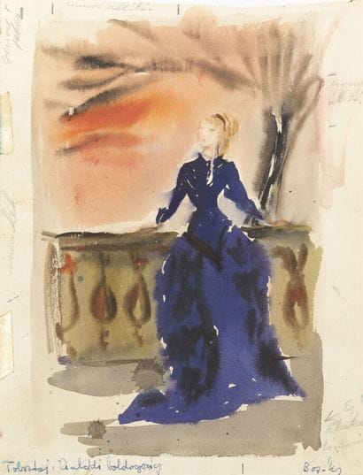 Mária BOZÓKY (1917-1996)
Forêt et Dame sur...