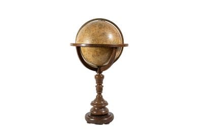 GLOBE CELESTE de parquet en papier, plâtre...
