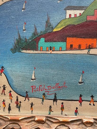 Préfète DUFFAUT (1923-2012)
Paysage au pont
Huile...