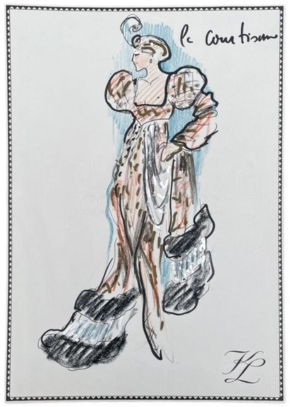 KARL LAGERFELD (1933 - 2019) 
Costume de...