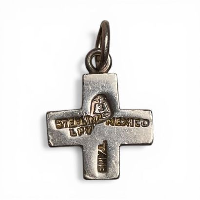 TANE MEXICO 
CROIX pendentif et sa bélière...