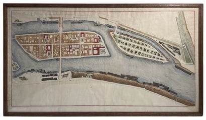 ECOLE FRANCAISE DU XVIIIe siècle 
Plan de...