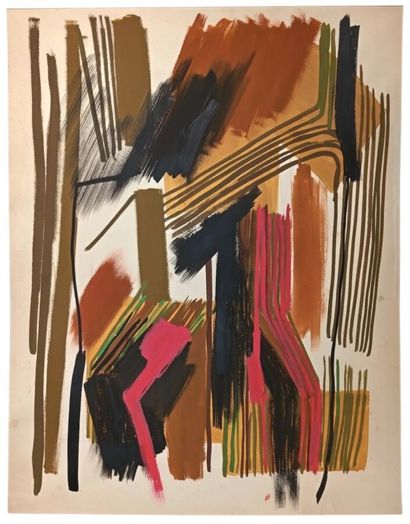 Huguette ARTHUR-BERTRAND (1922-2005)
Composition
Gouache...