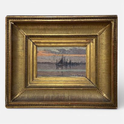 Charles Victor GUILLOUX (1866-1946) 
Coucher...