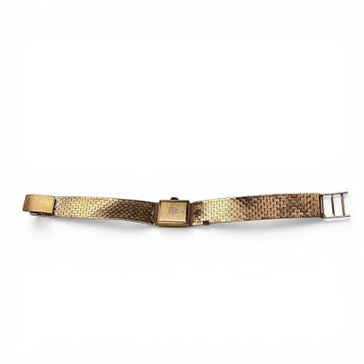 MONTRE BRACELET de dame en or jaune 18K (750...