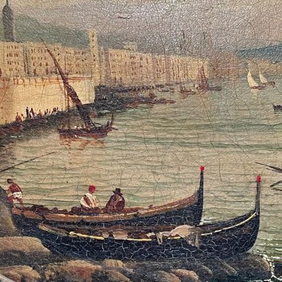 Ettore FRERRANTE 
Vue de la baie de Naples...
