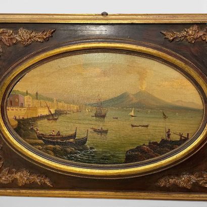 Ettore FRERRANTE 
Vue de la baie de Naples...