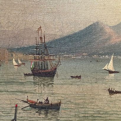 Ettore FRERRANTE 
Vue de la baie de Naples...