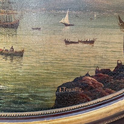 Ettore FRERRANTE 
Vue de la baie de Naples...