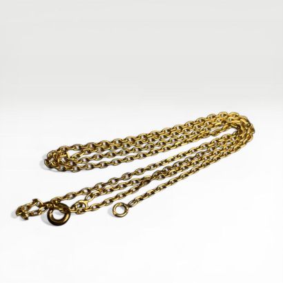 Fine CHAINE de cou en or jaune 18K (750millièmes)...