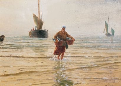 Charles ROUSSEL - 1861-1936
RETOUR DE PÊCHE,...