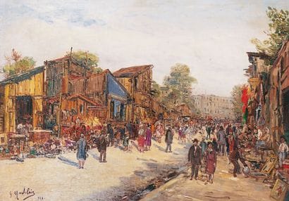 Gustave MADELAIN - 1867-1944
LE MARCHÉ AUX...