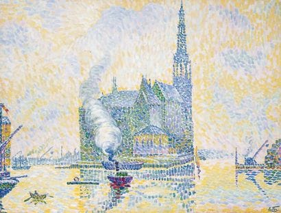 Edouard FER - 1887-1959
ÉGLISE SUR LE PORT...