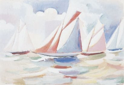 André LHOTE - 1885-1962
LA RÉGATE, 1924 Gouache...