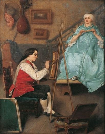 Eugène FICHEL - 1826- 1895
LE PEINTRE ET...