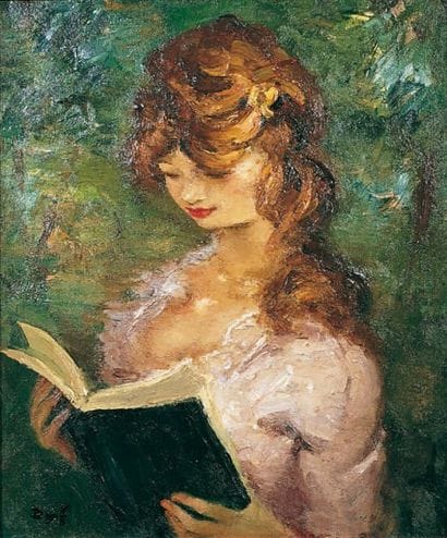 Marcel DYF - 1899-1985
JEUNE FILLE LISANT...
