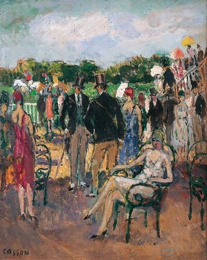 Marcel COSSON - 1878-1956
ÉLÉGANTES AUX COURSES...