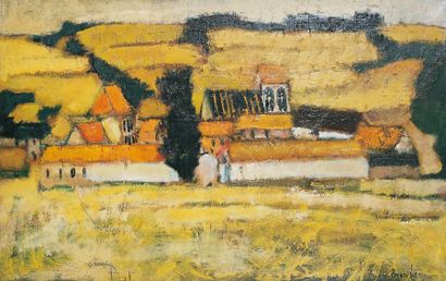 André BRASILIER, né en 1929
PETIT VILLAGE...