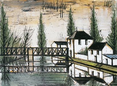 Bernard BUFFET - 1928-1999
MAISON EN BORD...