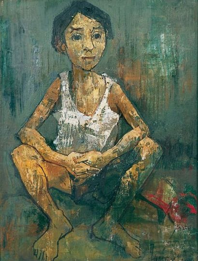 Jean JANSEM, né en 1920
JEUNE GARÇON ASSIS...