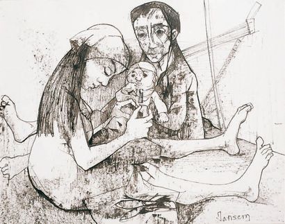 Jean JANSEM, né en 1920
LE JEUNE COUPLE ET...