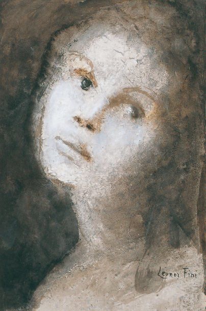 Léonor FINI - 1908-1996
PORTRAIT Gouache...