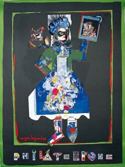 Roger BEZOMBES - 1913-1990
FLEURS BLEUES...