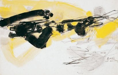 CHU-TEH-CHUN, né en 1920
COMPOSITION JAUNE,...