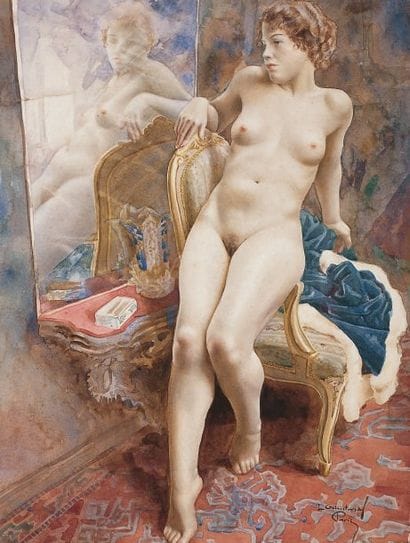 Lew TCHISTOVSKY - 1902-1969
NU AU MIROIR...