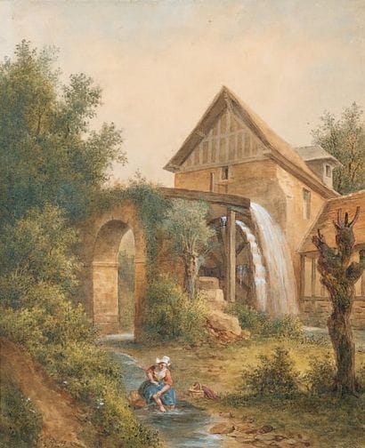 Isidore-Laurent DEROY - 1797-1880
LAVANDIÈRE...