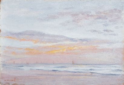 Charles ROUSSEL - 1861-1936
BATEAUX DE PÊCHEURS...