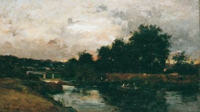 Jean-Baptiste OLIVE - 1848-1936
CANOTAGE...