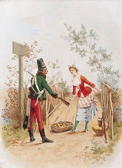 Paul JAZET, né en 1848
JEUNE FILLE ET LA...