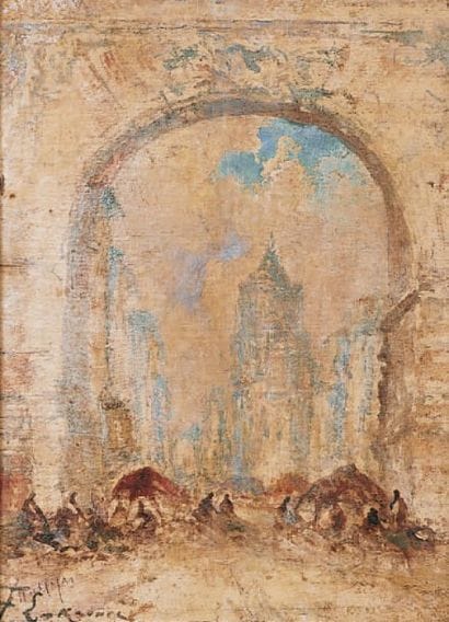 Jean-Étienne KARNEC - 1865-1934
MARCHÉ DEVANT...