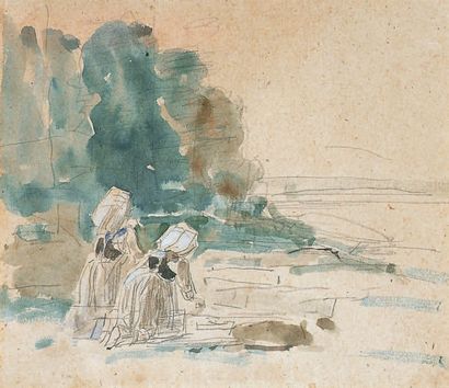 Eugène BOUDIN - 1824-1898
LES LAVANDIÈRES...