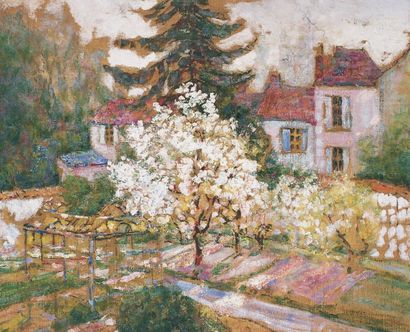 Victor CHARRETON - 1864-1936
MAISON ET JARDIN...