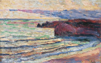 Maximilien LUCE - 1858-1941
CÔTE ROCHEUSE,...