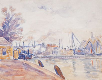 Paul SIGNAC - 1863-1935
FLESSINGUE, LE PORT,...