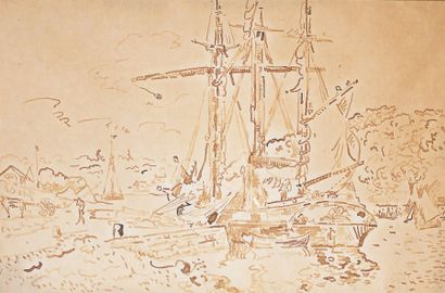 Paul SIGNAC - 1863-1935
TROIS-MATS DANS LE...