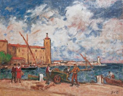 Georges d'ESPAGNAT 1870-1950
LE PORT DE COLLIOURE...
