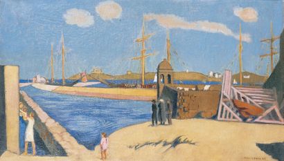 Maurice DENIS - 1870-1943
VUE DU PORT DE...