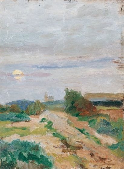 Charles ROUSSEL - 1861-1936
L'ÉGLISE DE BERCK...